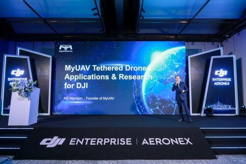 ～に関する最新の会社ニュース DJI ME パートナーズサミット2026の輝き: MYUAVの二層連結ドローンソリューションが世界舞台へ